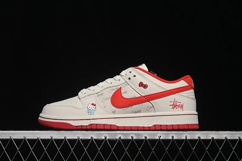 All Categories Nk SB Dunk Series Nk SB Dunk Low Low-top sneakers Hello Kitty x Nike SB Dunk Low White and red encounter High-end customization Low-top casual sneakers FV3694-011